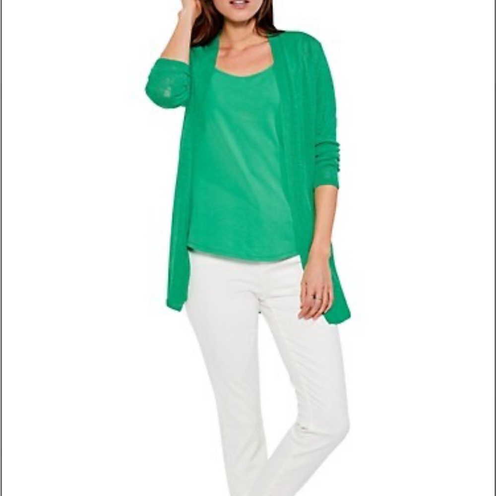 Nic+Zoe Open-Front Knit Lightweight Cardigan